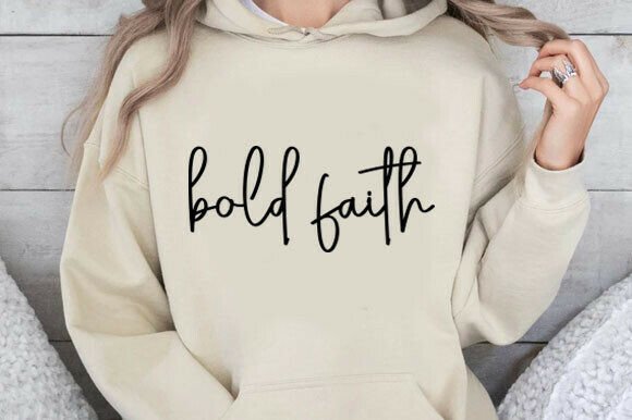 Bold Faith SVG: Christian Quote Graphics & T-Shirt Designs