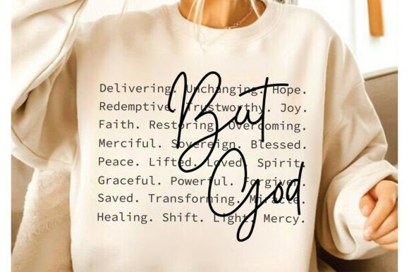 But God Words Png Svg: A Faith Graphic for T-Shirt Designs