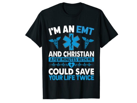 Christian EMT Life Paramedic T-Shirt Graphics Review