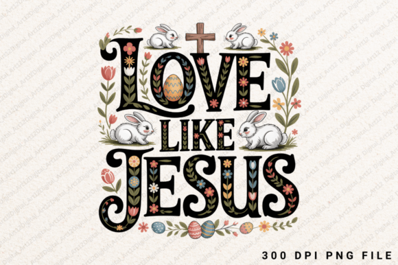Christian Faith Easter Bunny: Graphics & T-Shirt Designs