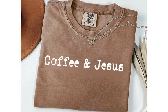 Coffee Jesus SVG: Christian Graphics for T-Shirt Designs