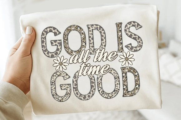 God is Good All the Time Camo Jesus T-Shirt Graphics