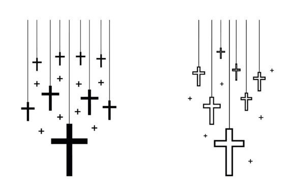 Hanging Cross Christian Minimal Design: T‑Shirt Graphics Review