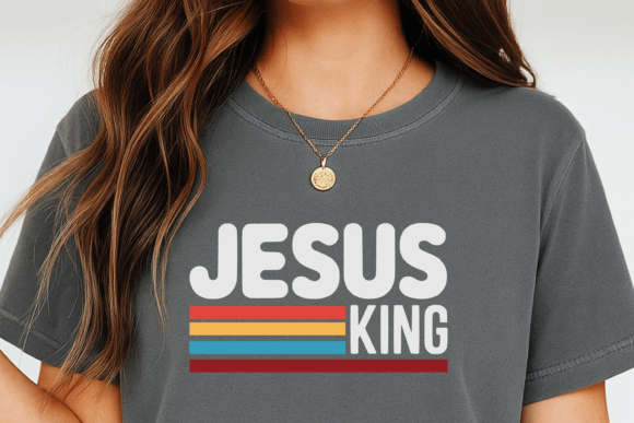 Jesus King SVG EPS - Light Dark Set: Graphics & T-Shirt Designs