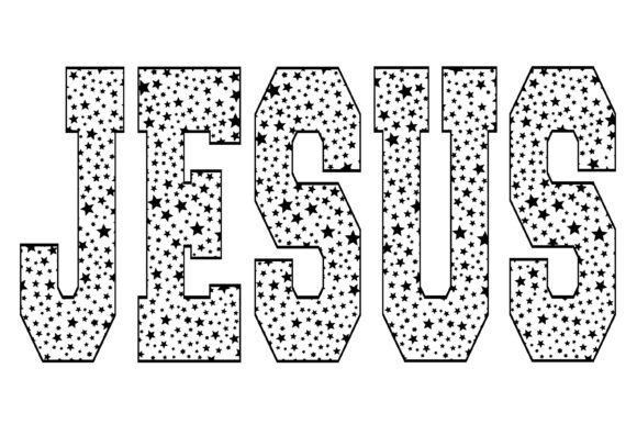 Jesus Star Pattern: Graphics for Faith-Focused T-Shirt Designs
