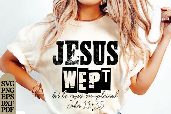 Jesus Wept John 11 35 Christian Faith Design Review