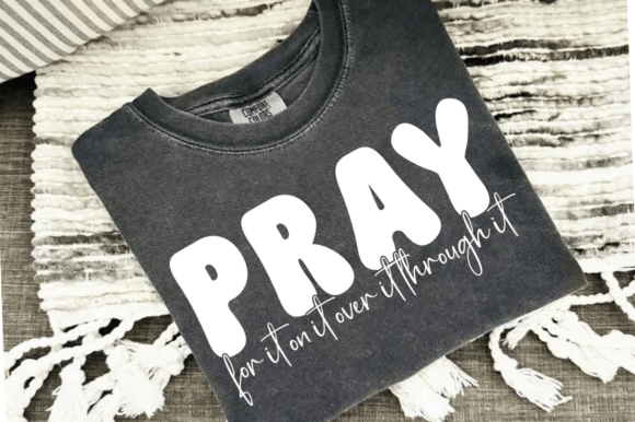 Minimal Christian Flower Quote PNG Faith T-Shirt Graphics