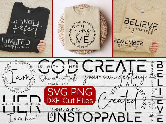 Women Empowerment Quotes Christian Faith Graphics and T‑Shirt Designs Review